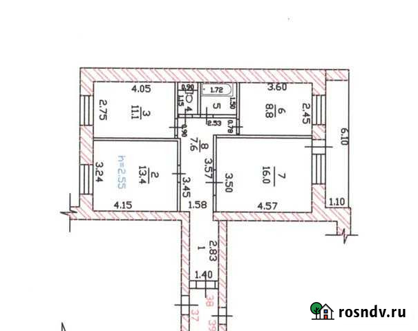 3-комнатная квартира, 65 м², 7/9 эт. в аренду на длительный срок в Абакане Абакан - изображение 1