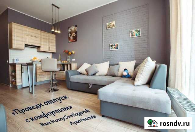 Квартира-студия, 33 м², 4/5 эт. в аренду посуточно в Светлогорске Светлогорск - изображение 1