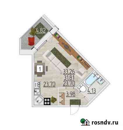 Квартира-студия, 33 м², 2/19 эт. на продажу в Улан-Удэ Улан-Удэ