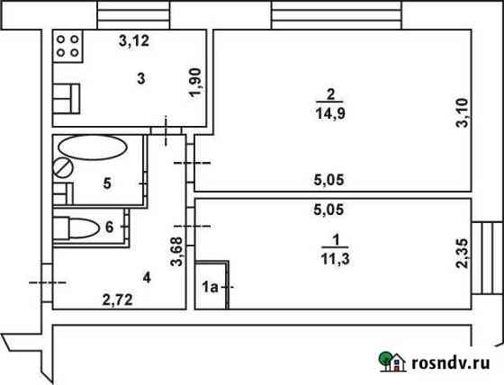 2-комнатная квартира, 44 м², 1/3 эт. на продажу в Лакинске Лакинск