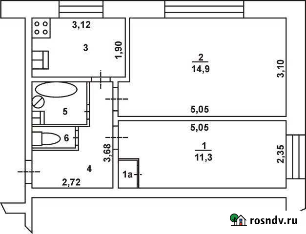 2-комнатная квартира, 44 м², 1/3 эт. на продажу в Лакинске Лакинск - изображение 1