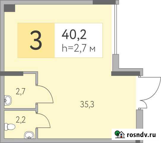 Офис в Металлурге, 40.2 кв.м. Ижевск - изображение 1