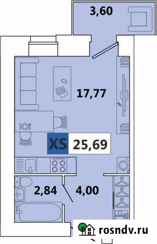 Квартира-студия, 26 м², 5/9 эт. на продажу в Северодвинске Северодвинск - изображение 1