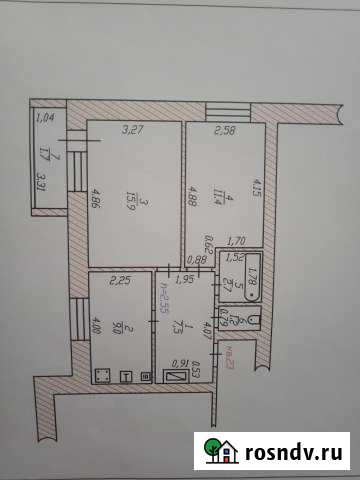 2-комнатная квартира, 47 м², 3/3 эт. на продажу в Ишлеях Ишлеи - изображение 1