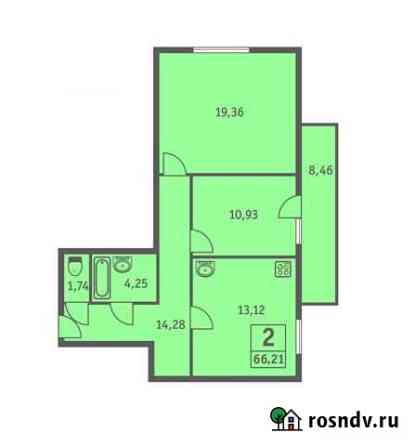 2-комнатная квартира, 66 м², 10/13 эт. на продажу в Железногорске Курской области Железногорск