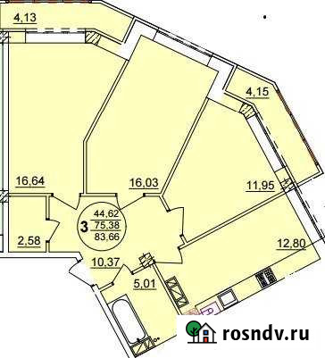 3-комнатная квартира, 90 м², 2/6 эт. на продажу в Новороссийске Новороссийск - изображение 1