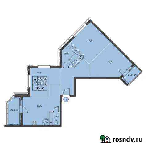 3-комнатная квартира, 83 м², 6/17 эт. на продажу в Химках Химки