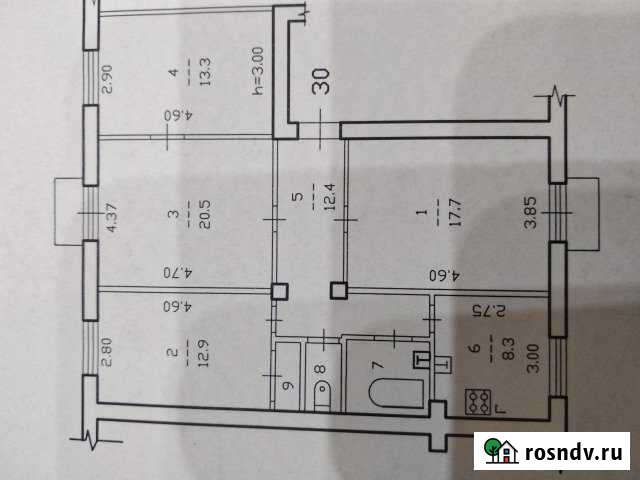 4-комнатная квартира, 90 м², 4/4 эт. на продажу в Череповце Череповец - изображение 1