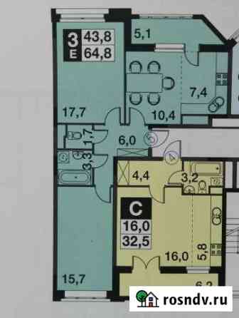 Квартира-студия, 32 м², 4/9 эт. на продажу в Развилке Развилка