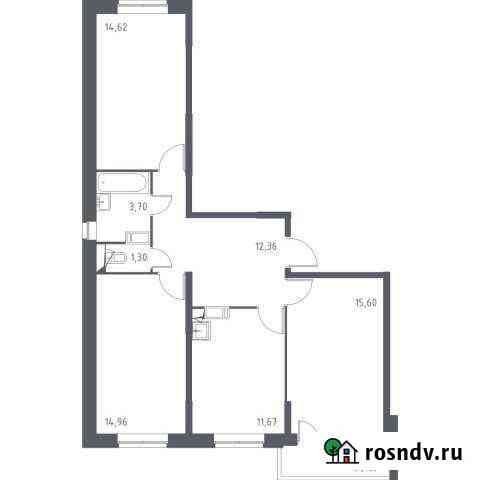 3-комнатная квартира, 76 м², 4/17 эт. на продажу в Видном Видное