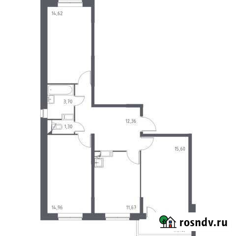 3-комнатная квартира, 76 м², 4/17 эт. на продажу в Видном Видное - изображение 1