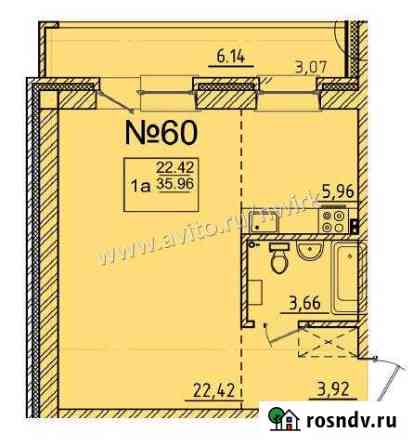 1-комнатная квартира, 42 м², 3/3 эт. на продажу в Маркове Маркова
