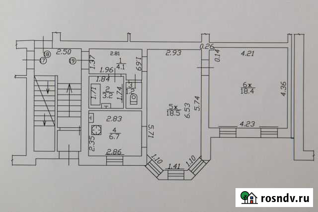 2-комнатная квартира, 52 м², 1/4 эт. на продажу в Гусеве Гусев - изображение 1