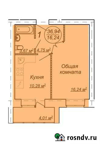 1-комнатная квартира, 36 м², 7/11 эт. на продажу в Димитровграде Димитровград - изображение 1