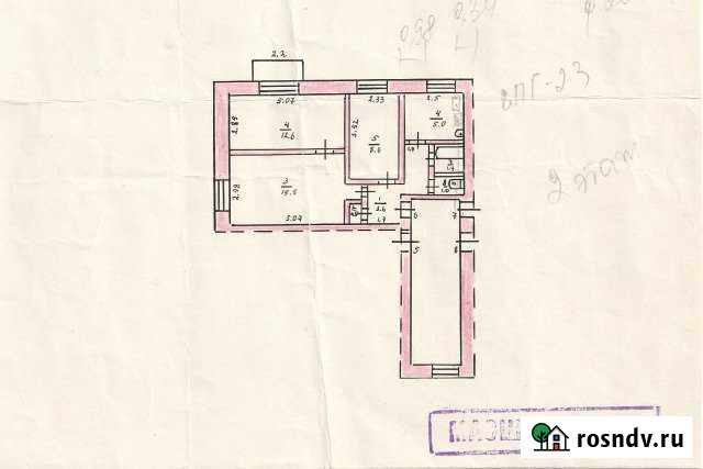 3-комнатная квартира, 49 м², 2/2 эт. на продажу в Быково Волгоградской области Быково - изображение 1