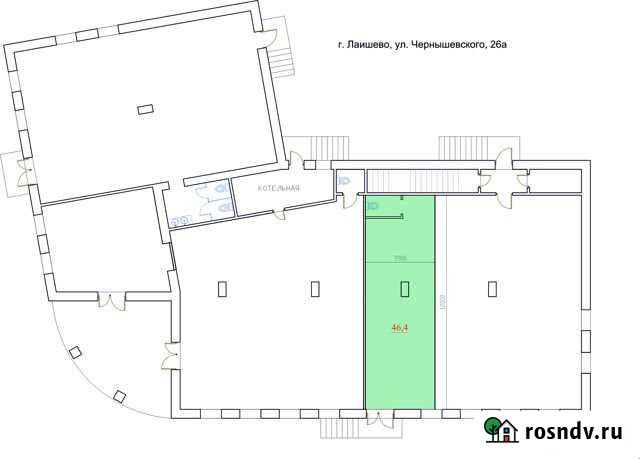 Торговое помещение, 46.4 кв.м. Лаишево - изображение 1