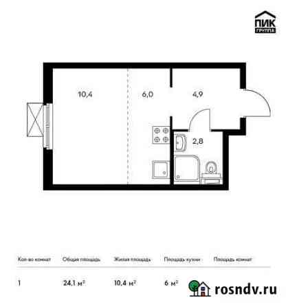 1-комнатная квартира, 24 м², 5/15 эт. на продажу в Обнинске Обнинск