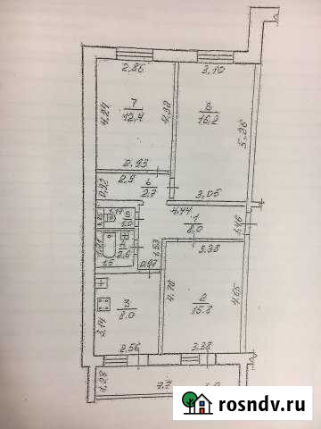 3-комнатная квартира, 66 м², 5/5 эт. на продажу в Лермонтове Лермонтов - изображение 1