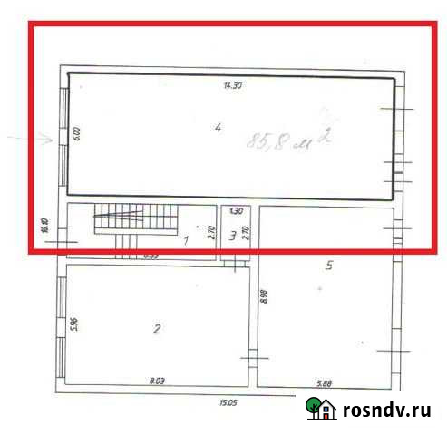 Помещение свободного назначения, 85.8 кв.м. Варениковская - изображение 1