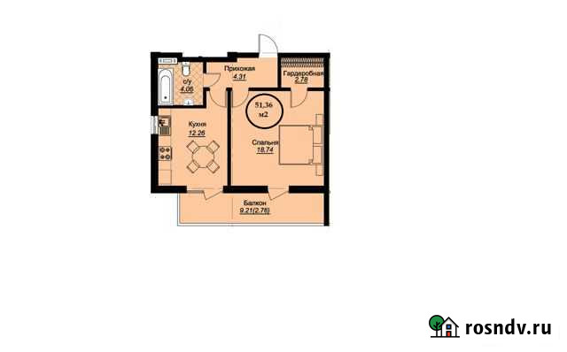 1-комнатная квартира, 51 м², 6/7 эт. на продажу в Керче Керчь - изображение 1
