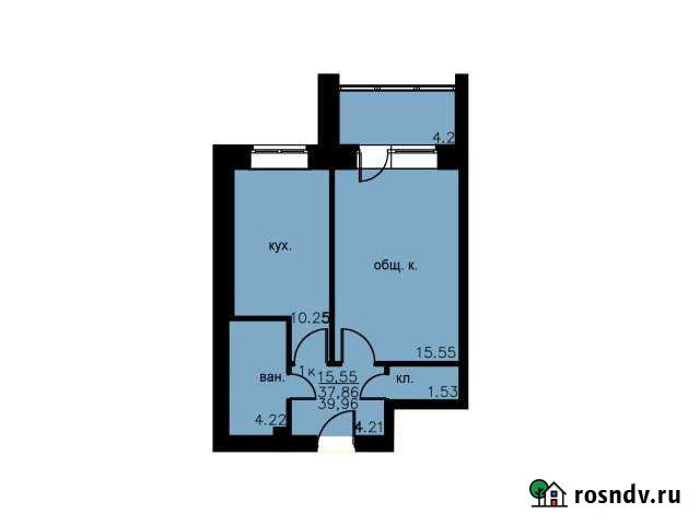 1-комнатная квартира, 40 м², 4/4 эт. на продажу в Обнинске Обнинск - изображение 1