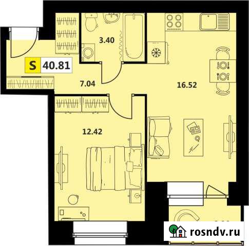 2-комнатная квартира, 41 м², 5/5 эт. на продажу в Северодвинске Северодвинск - изображение 1