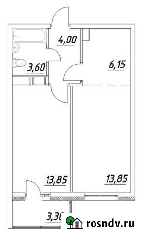 2-комнатная квартира, 43 м², 2/16 эт. на продажу в Петрозаводске Петрозаводск - изображение 1