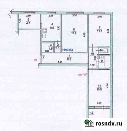 3-комнатная квартира, 74 м², 7/9 эт. на продажу в Серпухове Серпухов