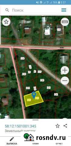 Участок ИЖС 6 сот. на продажу в Колышлее Колышлей - изображение 1