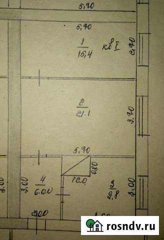 2-комнатная квартира, 52 м², 1/1 эт. на продажу в Троицком Алтайского края Троицкое - изображение 1