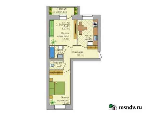 2-комнатная квартира, 56 м², 8/8 эт. на продажу в Череповце Череповец