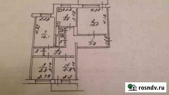 4-комнатная квартира, 78 м², 9/9 эт. на продажу в Полысаево Полысаево