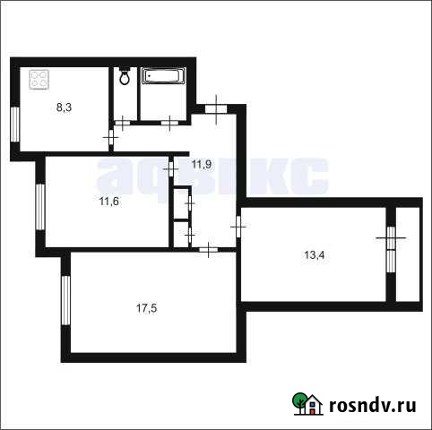 3-комнатная квартира, 67 м², 5/5 эт. на продажу в Кипене Кипень - изображение 1