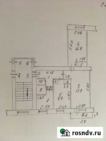 3-комнатная квартира, 60 м², 2/5 эт. на продажу в Исе Ис - изображение 1