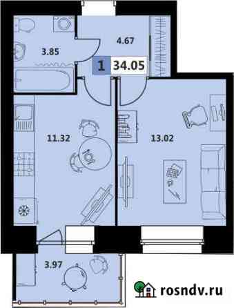 1-комнатная квартира, 34 м², 3/5 эт. на продажу в Северодвинске Северодвинск