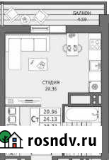 Квартира-студия, 28 м², 9/19 эт. на продажу в Новокуйбышевске Новокуйбышевск - изображение 1