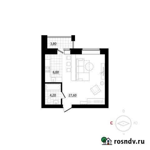 1-комнатная квартира, 39 м², 1/3 эт. на продажу в Березовском Свердловской области Березовский