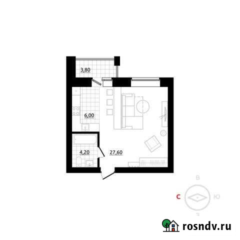 1-комнатная квартира, 39 м², 1/3 эт. на продажу в Березовском Свердловской области Березовский - изображение 1