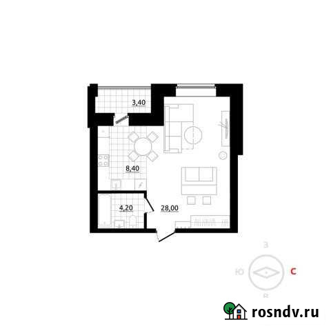 1-комнатная квартира, 42 м², 1/3 эт. на продажу в Березовском Свердловской области Березовский - изображение 1