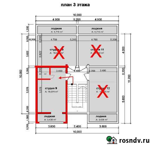 Квартира-студия, 22 м², 3/3 эт. на продажу в Севастополе Севастополь - изображение 1
