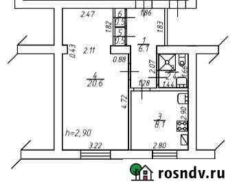 1-комнатная квартира, 38 м², 1/2 эт. на продажу в Каменске-Шахтинском Каменск-Шахтинский