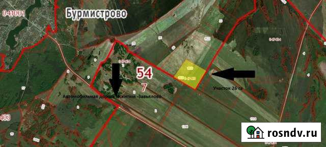 Участок СНТ, ДНП 2600 сот. в аренду в Бердске Бердск - изображение 1