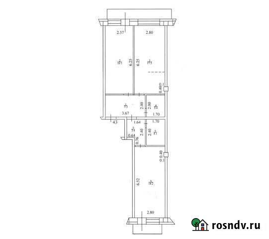 3-комнатная квартира, 70 м², 5/9 эт. на продажу в Бийске Бийск - изображение 1
