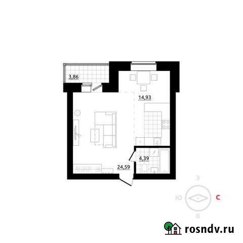 1-комнатная квартира, 46 м², 4/4 эт. на продажу в Березовском Свердловской области Березовский - изображение 1