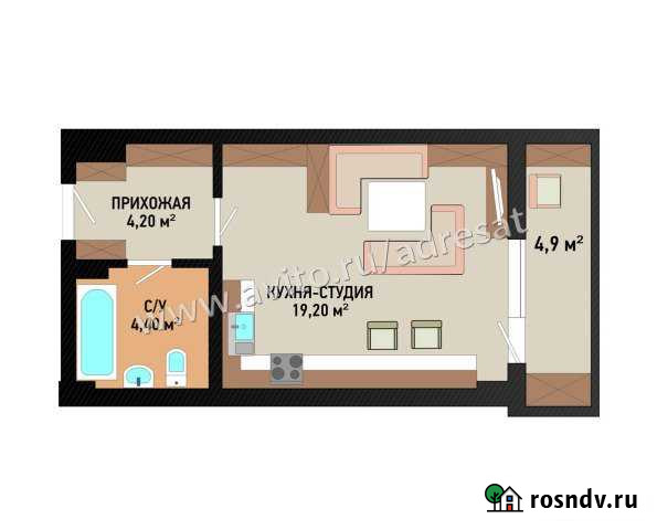 Квартира-студия, 30 м², 6/16 эт. на продажу в Волгограде Волгоград - изображение 1