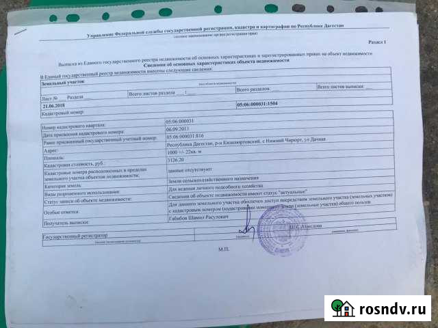 Участок ИЖС 10 сот. на продажу в Кизилюрте Кизилюрт - изображение 1