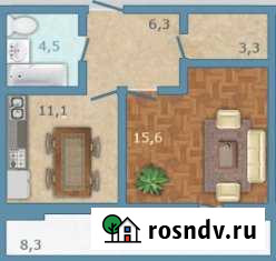 1-комнатная квартира, 41 м², 6/14 эт. на продажу во Всеволожске Всеволожск - изображение 1