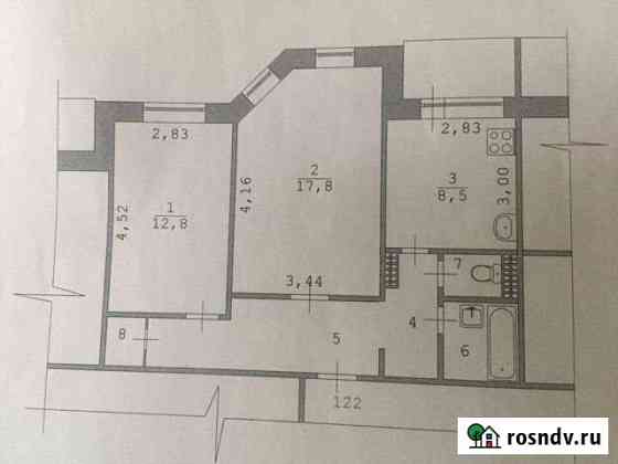2-комнатная квартира, 55 м², 2/9 эт. на продажу в Мегионе Мегион