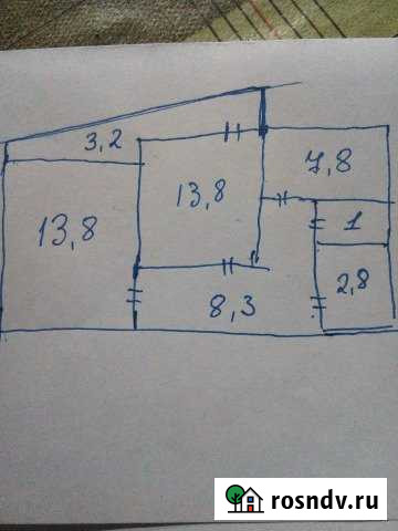 2-комнатная квартира, 46 м², 1/9 эт. на продажу в Сафоново Смоленской области Сафоново - изображение 1