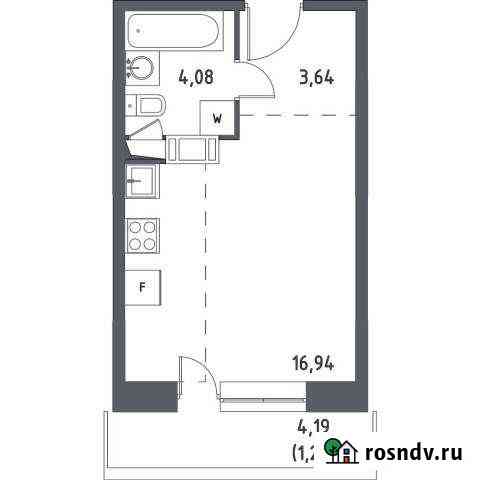 Квартира-студия, 25 м², 7/17 эт. на продажу в Видном Видное